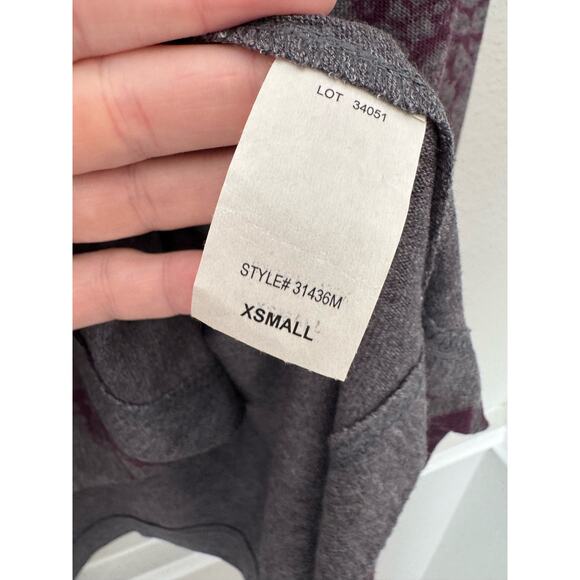 Soft Surroundings Purple Gray Floral Tunic Sweater Size XS NWT - Picture 3 of 5